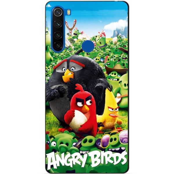 

Силиконовый чехол бампер Candy для Xiaomi Redmi Note 8t с рисунком Свиньи Angry Birds
