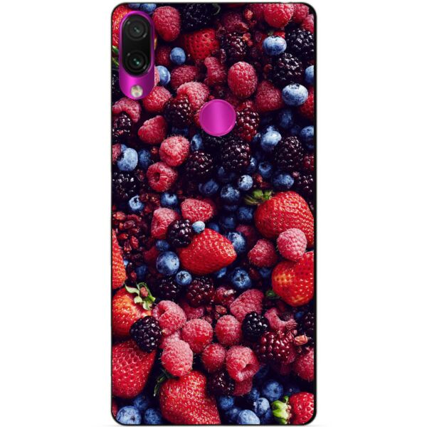

Чехол силиконовый бампер Candy для Xiaomi Redmi Note 7 с рисунком Ягоды