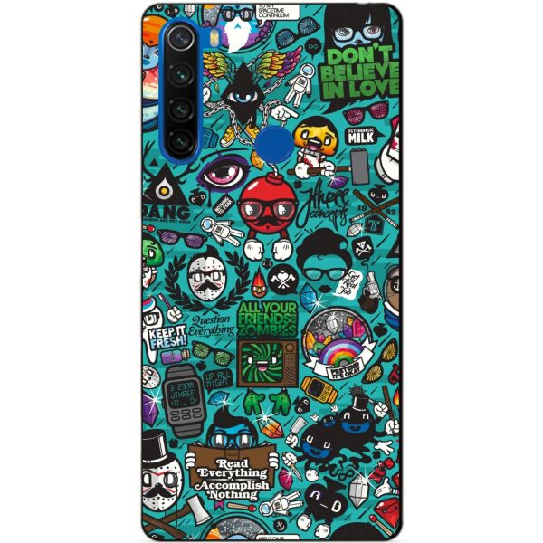 

Силиконовый чехол бампер Candy для Xiaomi Redmi Note 8t с рисунком Стикеры