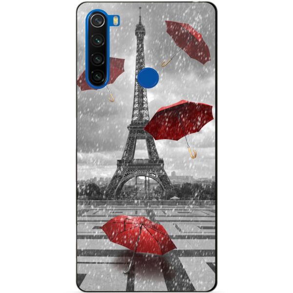 

Силиконовый чехол бампер Candy для Xiaomi Redmi Note 8t с рисунком Эйфелева башня