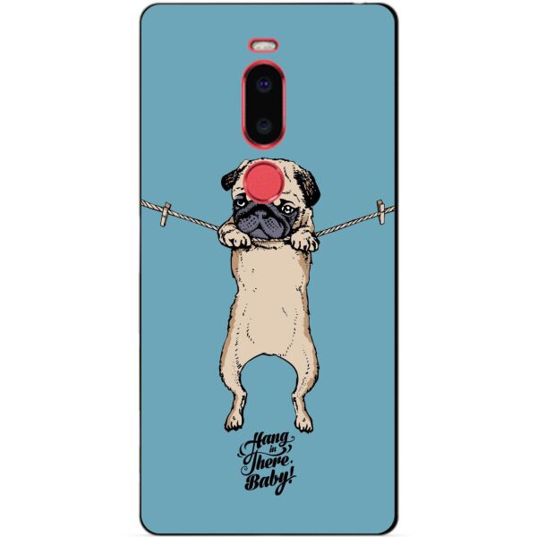 

Силиконовый чехол Candy для Meizu M8 с рисунком Мопс на веревке