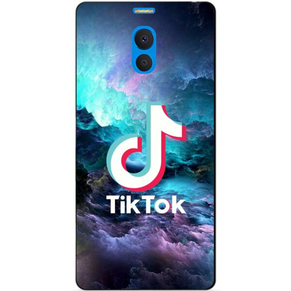 

Силиконовый бампер чехол Candy для Meizu M6 Note с рисунком Tik Tok