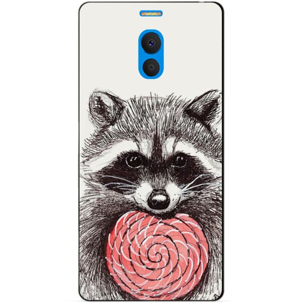 

Силиконовый бампер чехол Candy для Meizu M6 Note с рисунком Енот