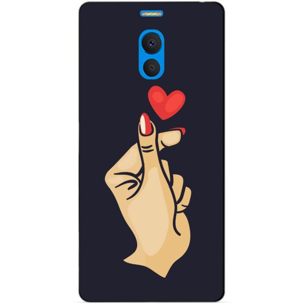 

Силиконовый бампер чехол Candy для Meizu M6 Note с рисунком Знак любви