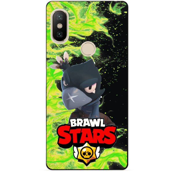 

Силиконовый чехол бампер Candy для Xiaomi Redmi S2 с Героем Brawl Stars Ворон