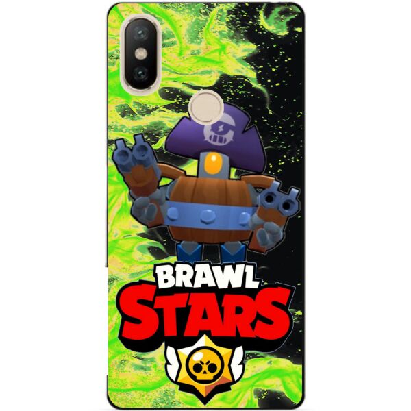 

Силиконовый чехол бампер Candy для Xiaomi Redmi S2 с Героем Brawl Stars Деррил