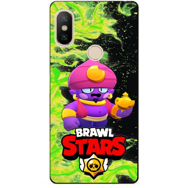 

Силиконовый чехол бампер Candy для Xiaomi Redmi S2 с Героем Brawl Stars Джин