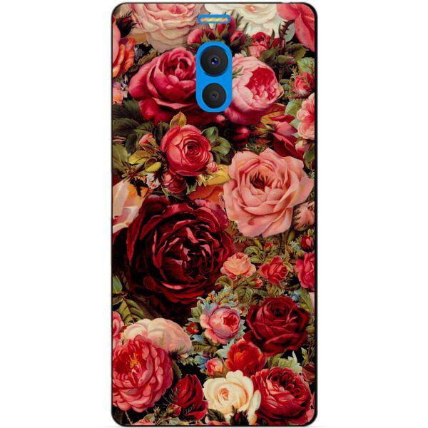 

Силиконовый бампер чехол Candy для Meizu M6 Note с рисунком Красные розы