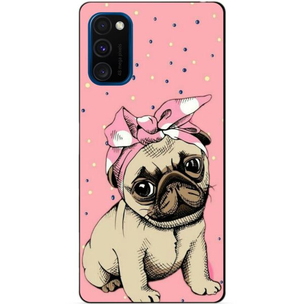 

Силиконовый бампер чехол Candy для Samsung M30s 2019 Galaxy M307f с рисунком Мопсик