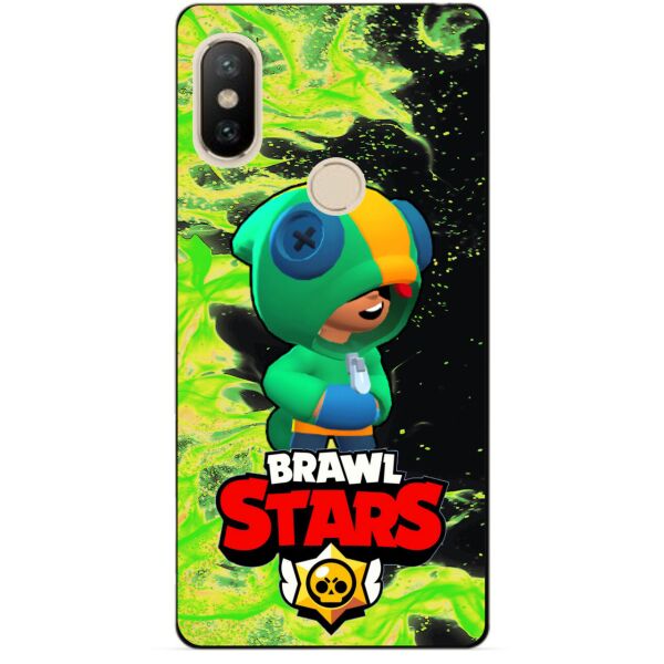 

Силиконовый чехол бампер Candy для Xiaomi Redmi S2 с Героем Brawl Stars Леон Бравл