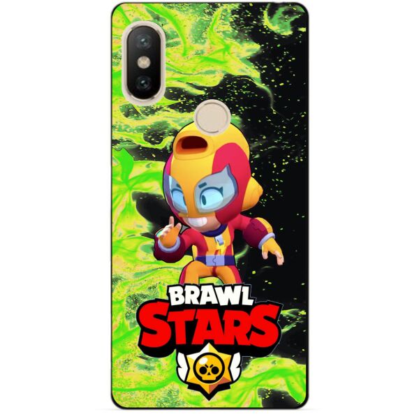 

Силиконовый чехол бампер Candy для Xiaomi Redmi S2 с Героем Brawl Stars Макс