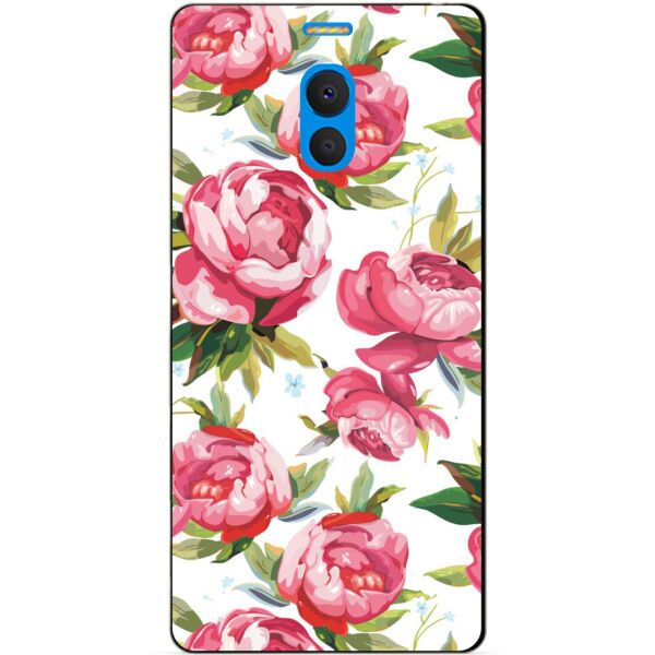 

Силиконовый бампер чехол Candy для Meizu M6 Note с рисунком Пионы