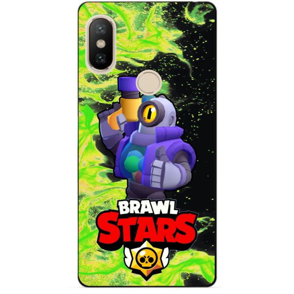 

Силиконовый чехол бампер Candy для Xiaomi Redmi S2 с Героем Brawl Stars Рико