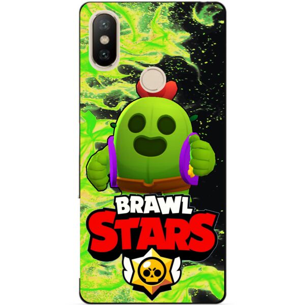 

Силиконовый чехол бампер Candy для Xiaomi Redmi S2 с Героем Brawl Stars Спайк