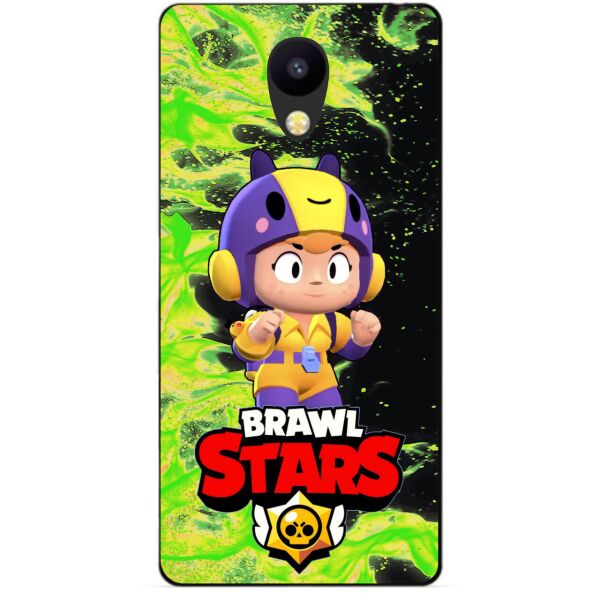 

Силиконовый бампер чехол Candy для Meizu M6 с героем Brawl Stars Беа