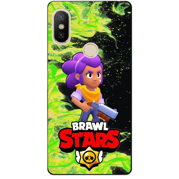 

Силиконовый чехол бампер Candy для Xiaomi Redmi S2 с Героем Brawl Stars Шелли