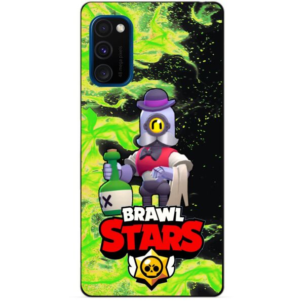 

Силиконовый бампер чехол Candy для Samsung M30s с Героем Brawl Stars Барли