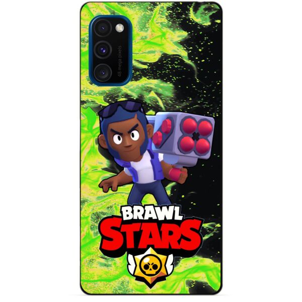

Силиконовый бампер чехол Candy для Samsung M30s с Героем Brawl Stars Брок