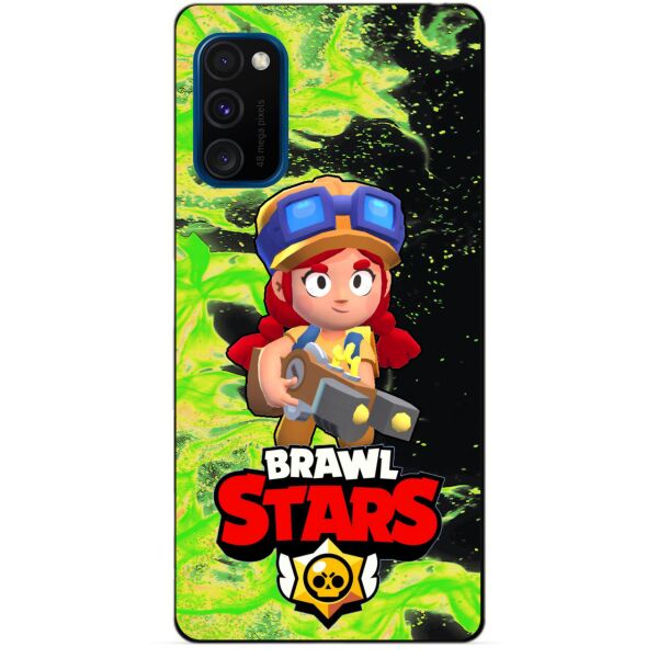 

Силиконовый бампер чехол Candy для Samsung M30s с Героем Brawl Stars Джесси
