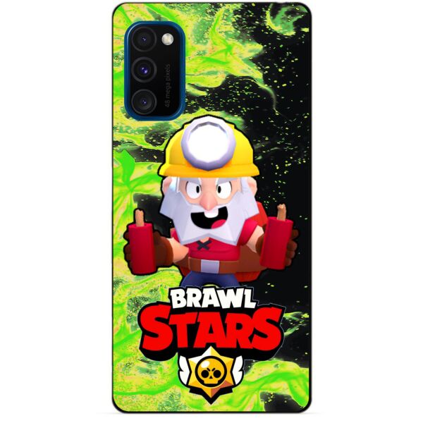 

Силиконовый бампер чехол Candy для Samsung M30s с Героем Brawl Stars Динамайк