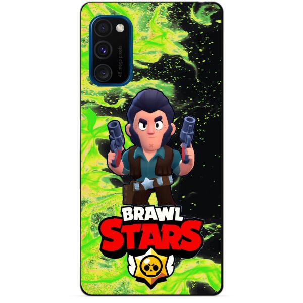 

Силиконовый бампер чехол Candy для Samsung M30s с Героем Brawl Stars Кольт