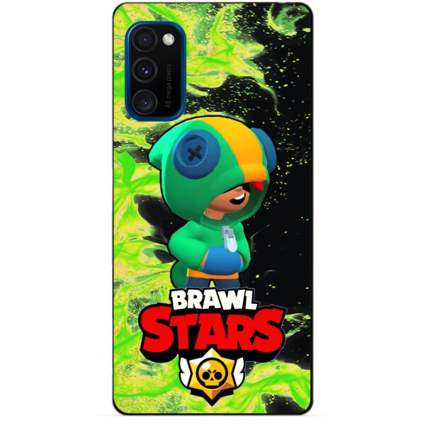 

Силиконовый бампер чехол Candy для Samsung M30s с Героем Brawl Stars Леон Brawl