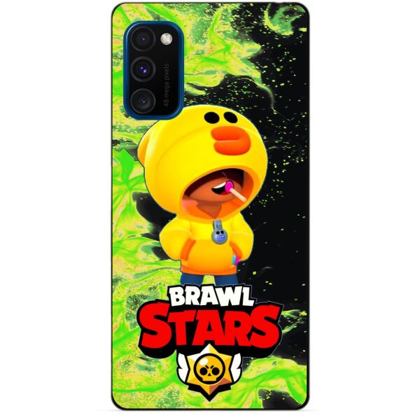 

Силиконовый бампер чехол Candy для Samsung M30s с Героем Brawl Stars Леон утка