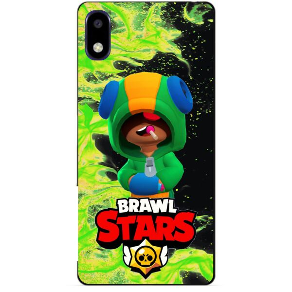 

Силиконовый чехол бампер Candy для ZTE A3 2020 с Героем Brawl Stars Леон
