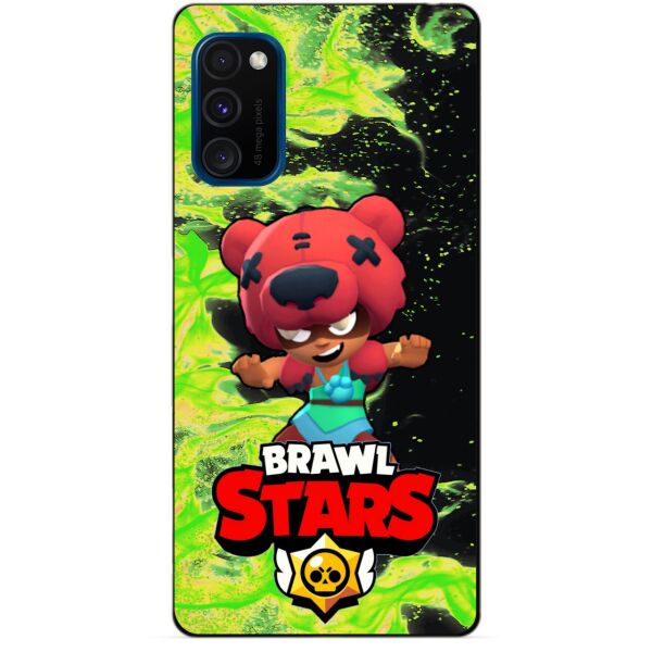 

Силиконовый бампер чехол Candy для Samsung M30s с Героем Brawl Stars Нита
