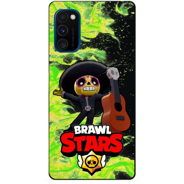 

Силиконовый бампер чехол Candy для Samsung M30s с Героем Brawl Stars Поко
