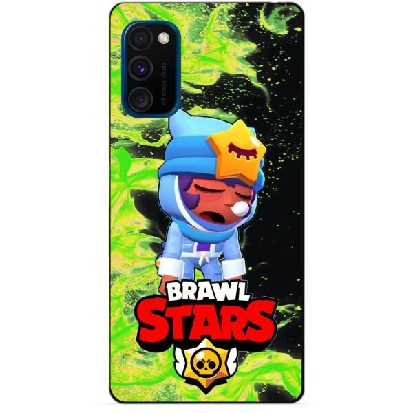 

Силиконовый бампер чехол Candy для Samsung M30s с Героем Brawl Stars Сонный Сэнди