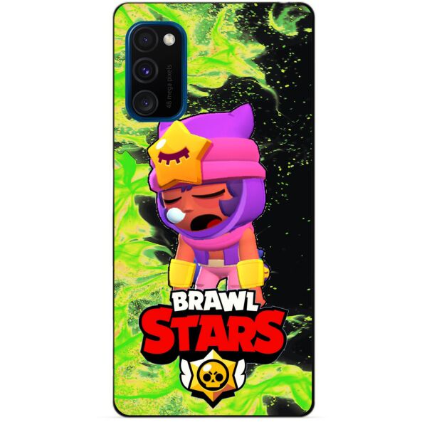 

Силиконовый бампер чехол Candy для Samsung M30s с Героем Brawl Stars Сэнди