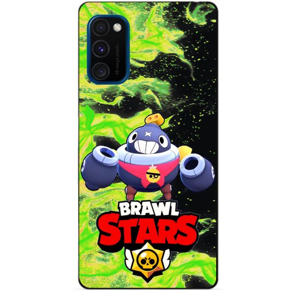 

Силиконовый бампер чехол Candy для Samsung M30s с Героем Brawl Stars Тик