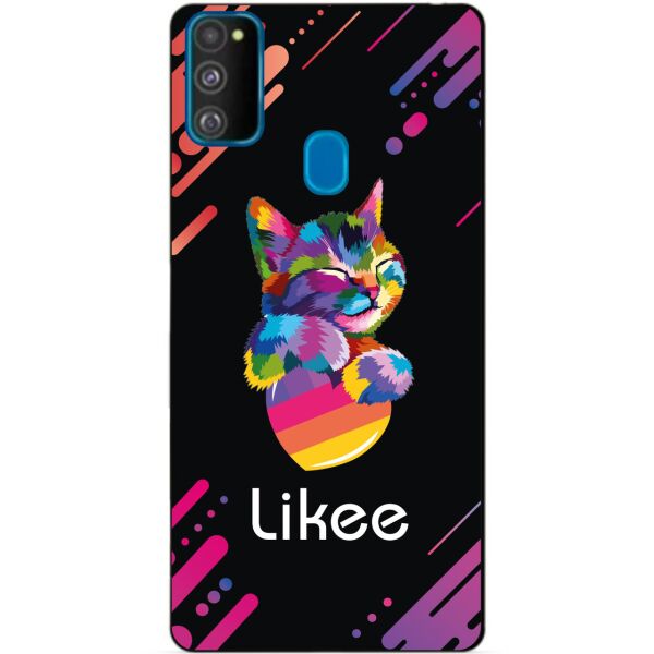 

Силиконовый бампер чехол Candy для Samsung M30s с рисунком Likee