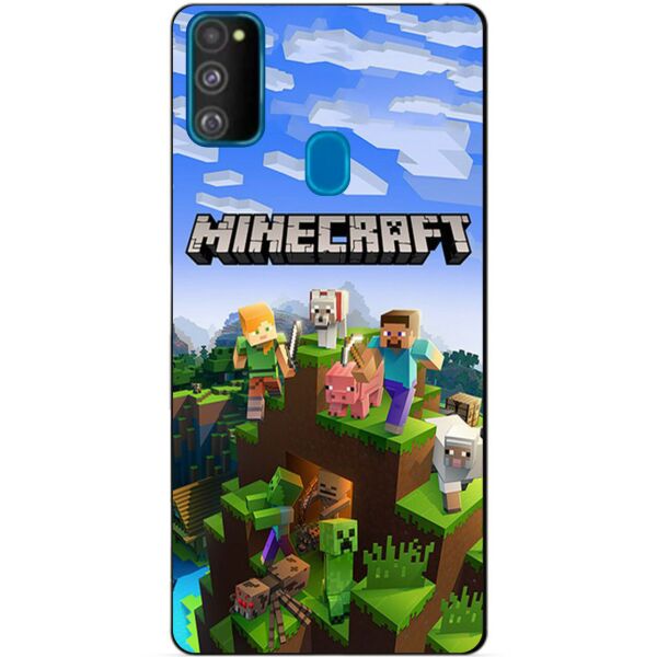 

Силиконовый бампер чехол Candy для Samsung M30s с рисунком Minecraft