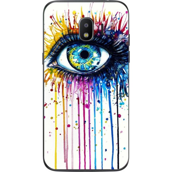 

Бампер силиконовый чехол Candy для Samsung J2 2018 Galaxy J250 с рисунком Глаз