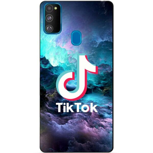 

Силиконовый бампер чехол Candy для Samsung M30s с рисунком Tik Tok