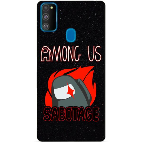 

Силиконовый бампер чехол Candy для Samsung M30s с рисунком Саботаж Among Us