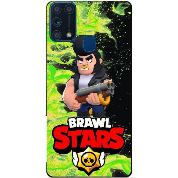 

Силиконовый бампер чехол Candy для Samsung M31 Galaxy M315f с Героем Brawl Stars Булл