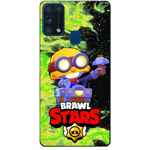 

Силиконовый бампер чехол Candy для Samsung M31 Galaxy M315f с Героем Brawl Stars Карл
