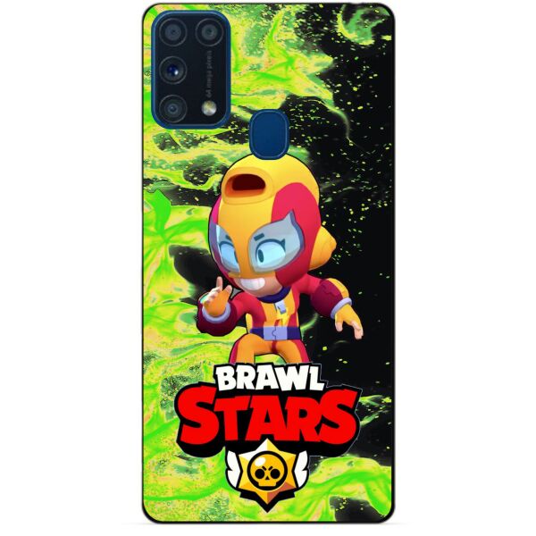 

Силиконовый бампер чехол Candy для Samsung M31 Galaxy M315f с Героем Brawl Stars Макс
