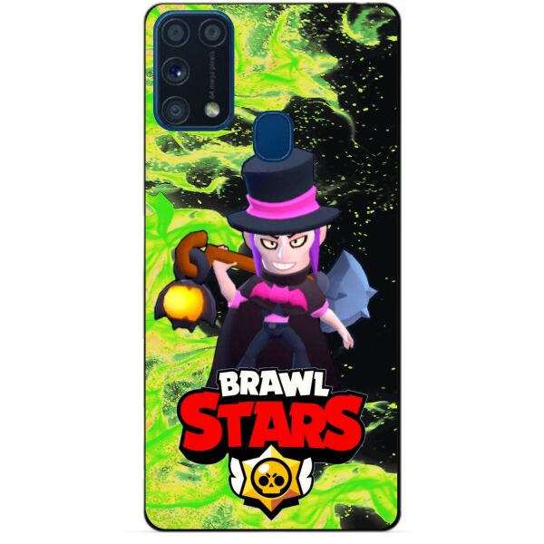 

Силиконовый бампер чехол Candy для Samsung M31 Galaxy M315f с Героем Brawl Stars Мортис
