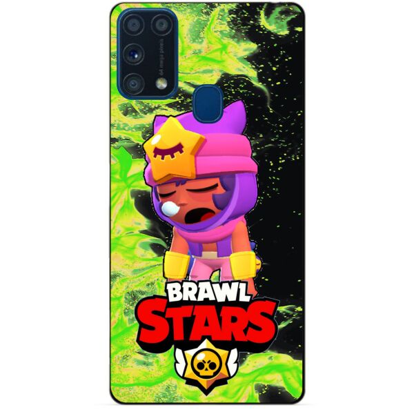 

Силиконовый бампер чехол Candy для Samsung M31 Galaxy M315f с Героем Brawl Stars Сэнди
