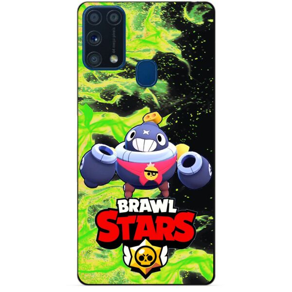 

Силиконовый бампер чехол Candy для Samsung M31 Galaxy M315f с Героем Brawl Stars Тик
