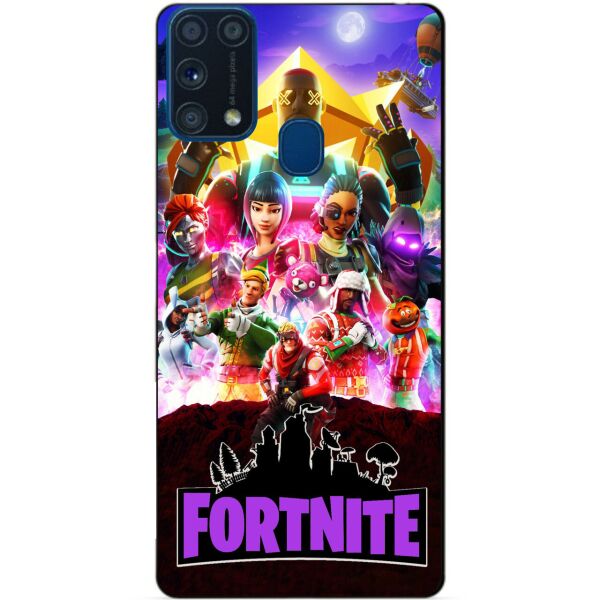 

Силиконовый бампер чехол Candy для Samsung M31 Galaxy M315f с рисунком Fortnite