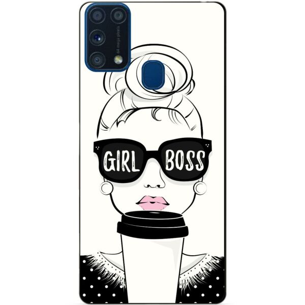 

Силиконовый бампер чехол Candy для Samsung M31 Galaxy M315f с рисунком Girl Boss