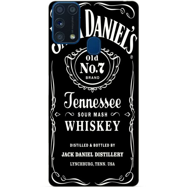 

Силиконовый бампер чехол Candy для Samsung M31 Galaxy M315f с рисунком Jack Daniels