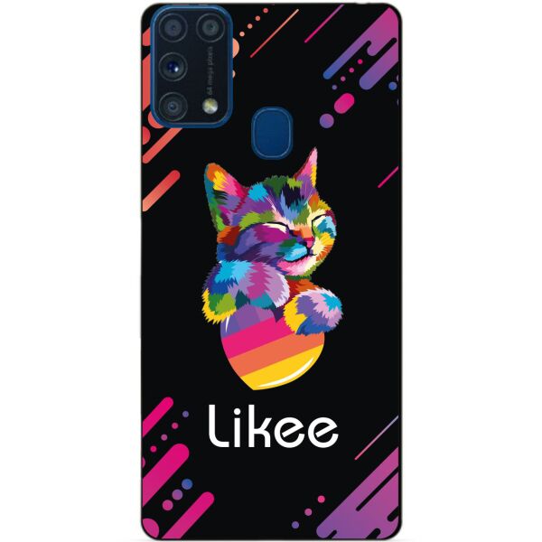 

Силиконовый бампер чехол Candy для Samsung M31 Galaxy M315f с рисунком Likee