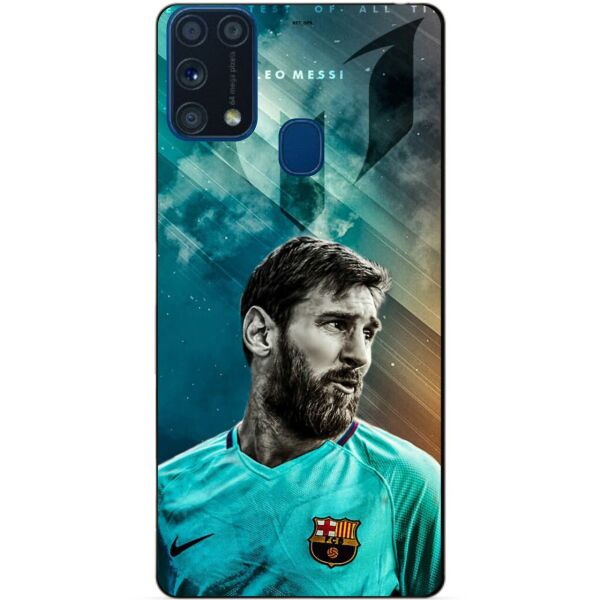 

Силиконовый бампер чехол Candy для Samsung M31 Galaxy M315f с рисунком Messi Leo