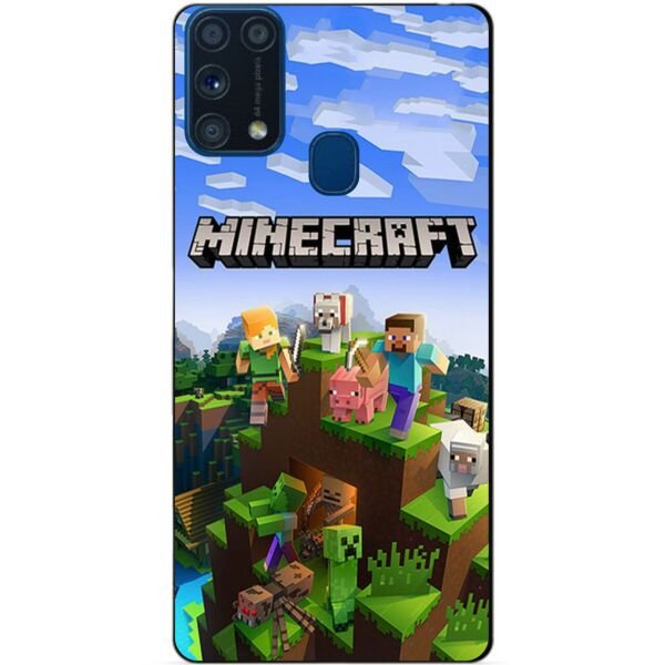 

Силиконовый бампер чехол Candy для Samsung M31 Galaxy M315f с рисунком Minecraft